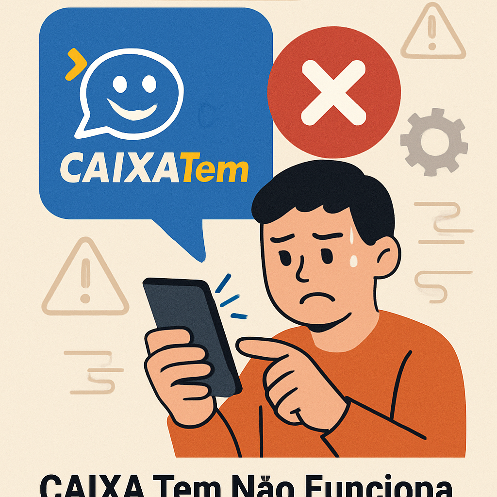 Tela do aplicativo CAIXA Tem
