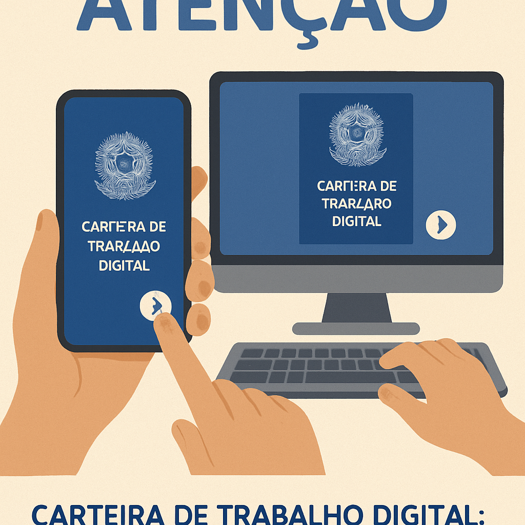 Imagem ilustrativa da Carteira de Trabalho Digital