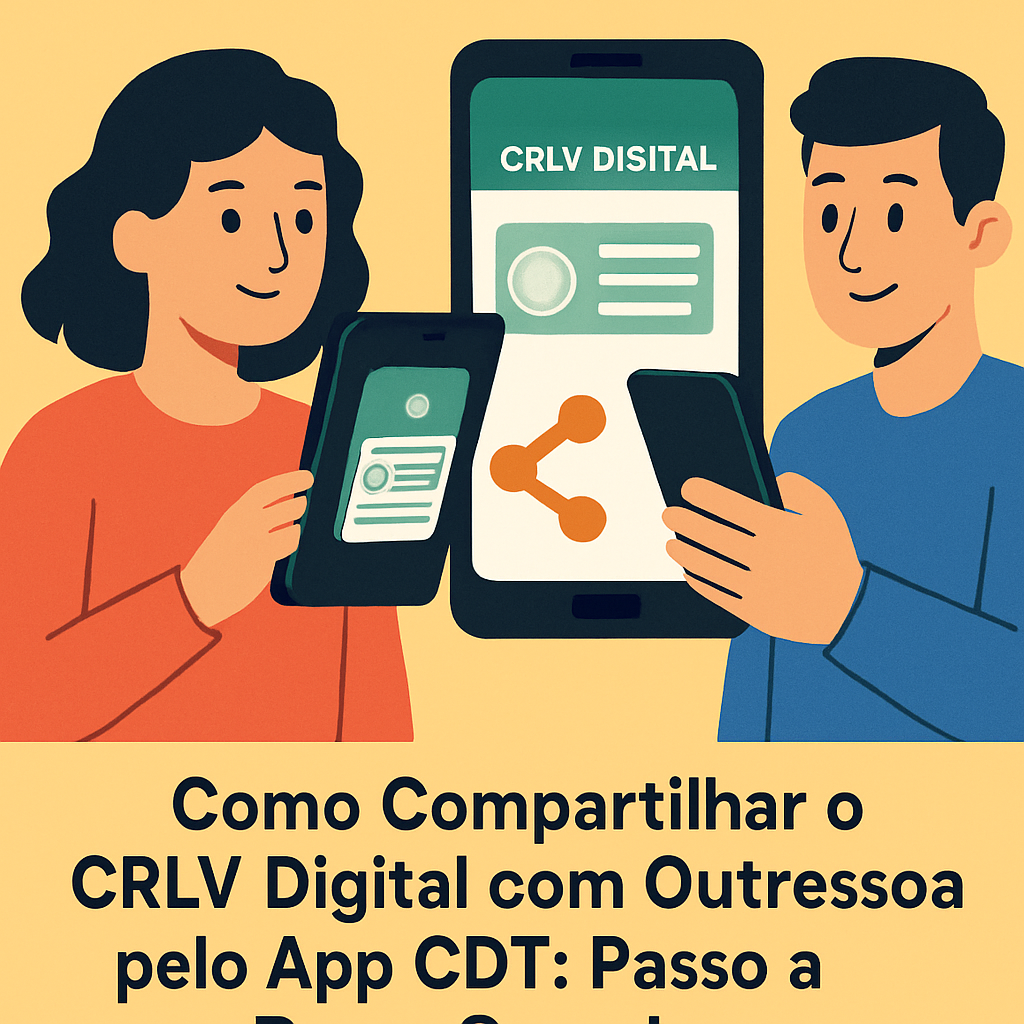 Tela do aplicativo Carteira Digital de Trânsito com CRLV Digital