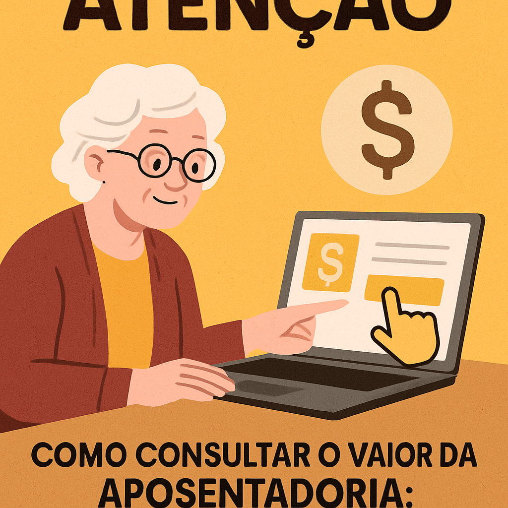 Pessoa acessando o site Meu INSS para consultar valor da aposentadoria