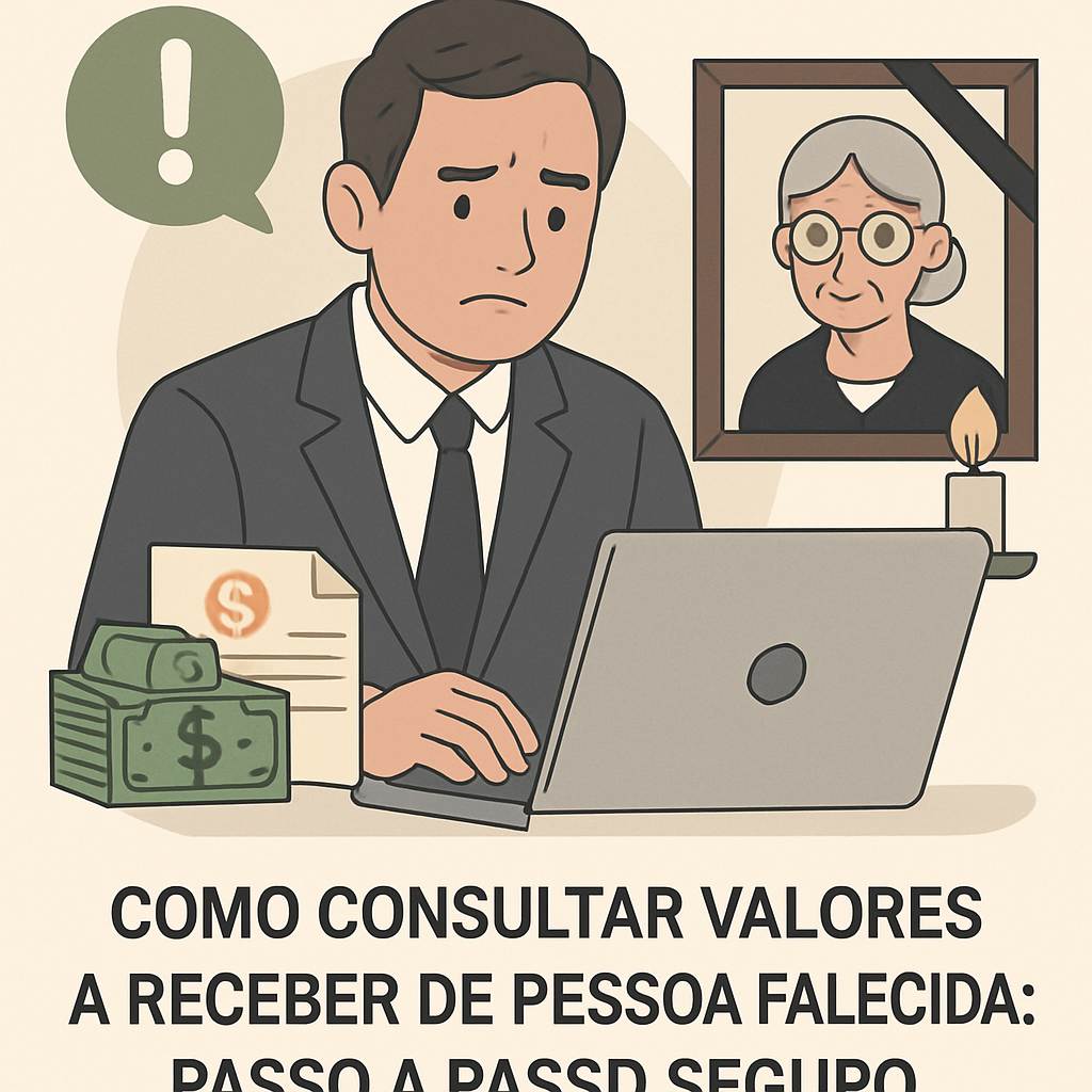 Passo a passo para consultar valores a receber de pessoa falecida