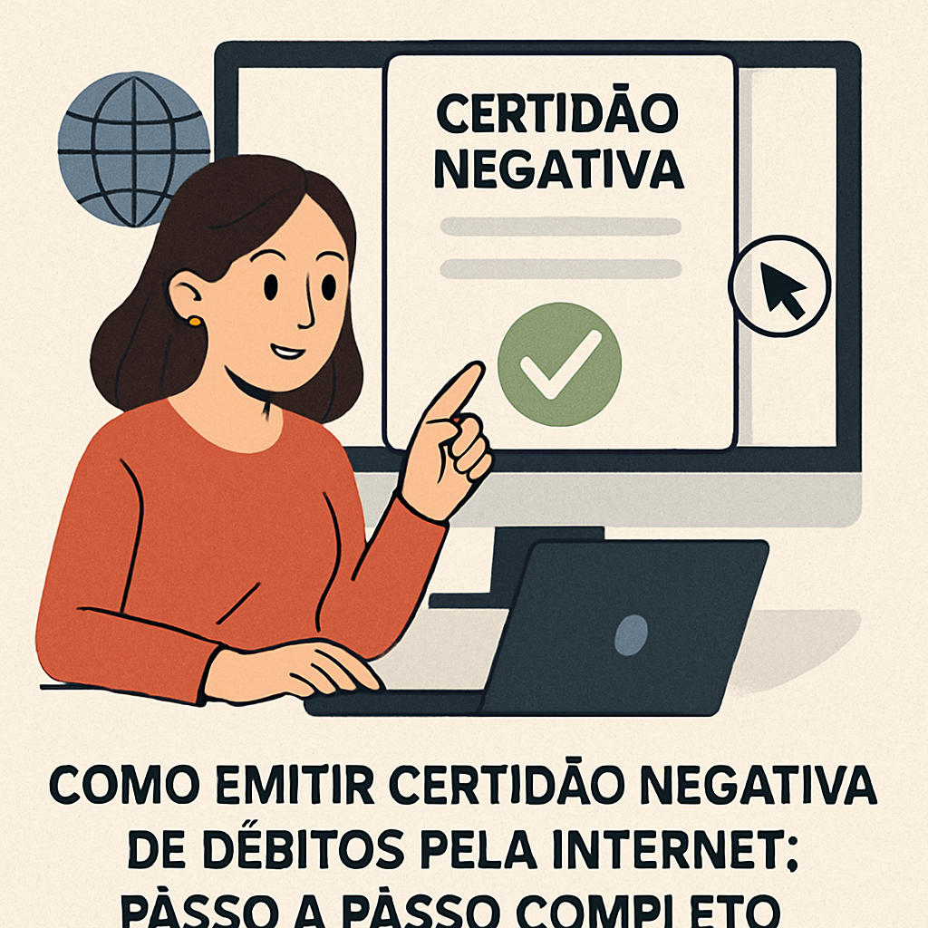 Emissão de Certidão Negativa de Débitos pela Internet