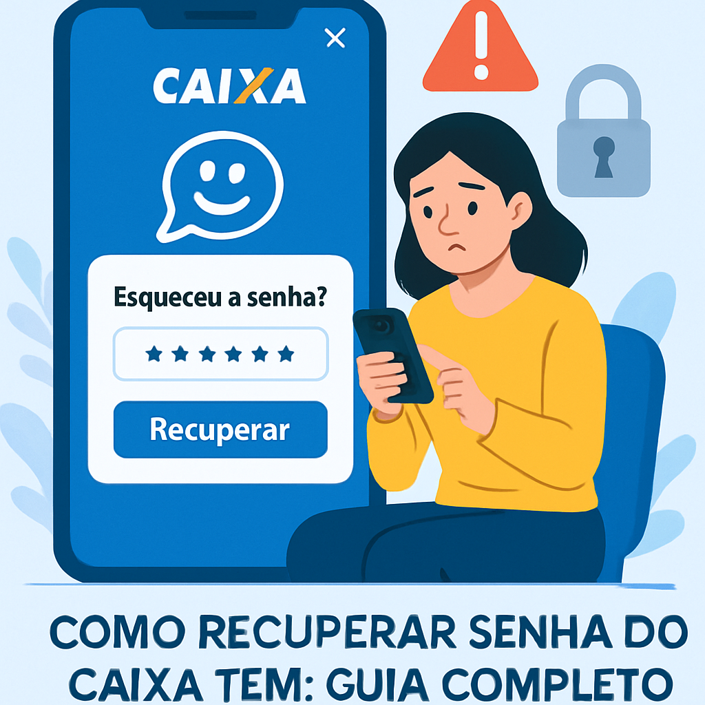 Tela do aplicativo CAIXA Tem no smartphone