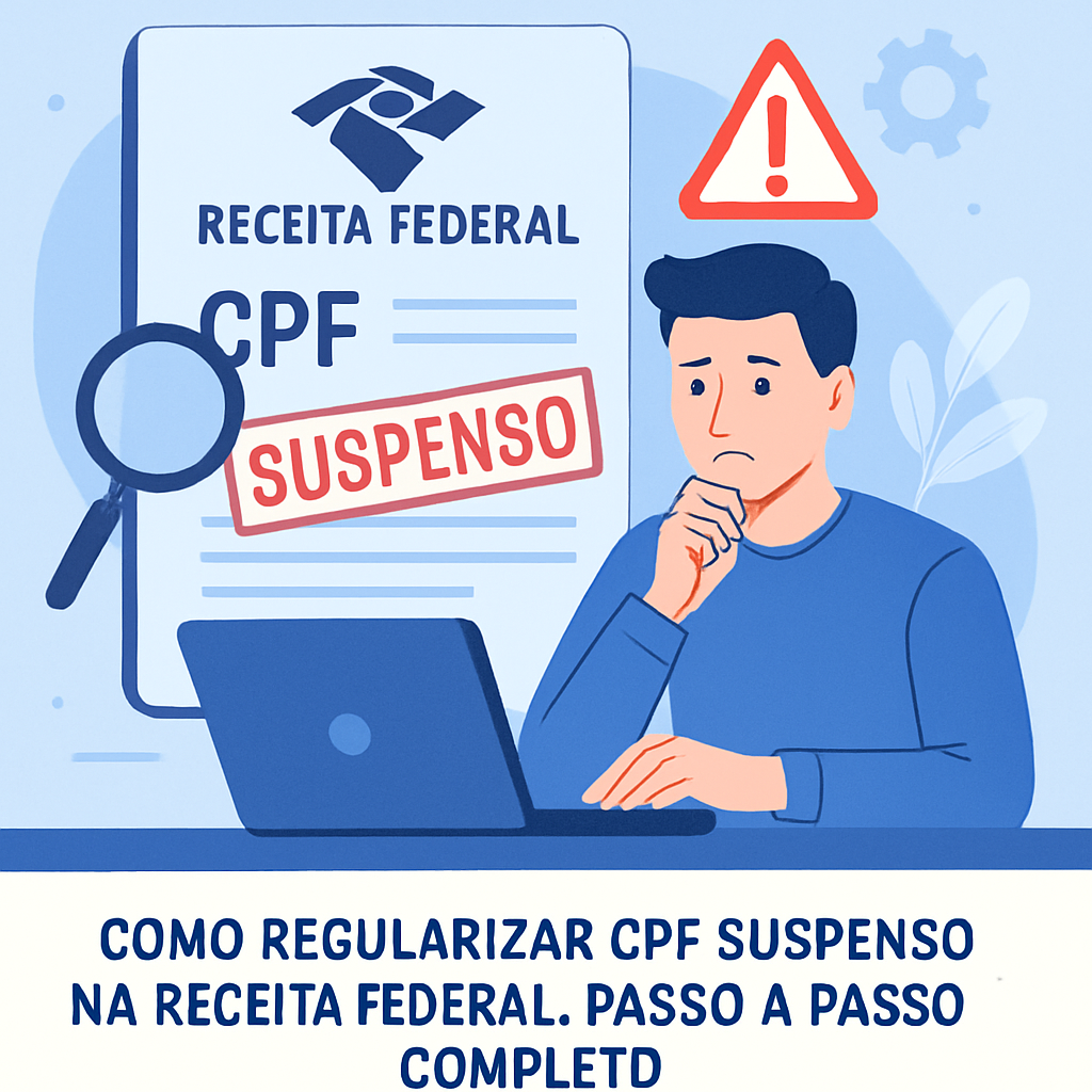 Passo a passo para regularizar CPF suspenso na Receita Federal