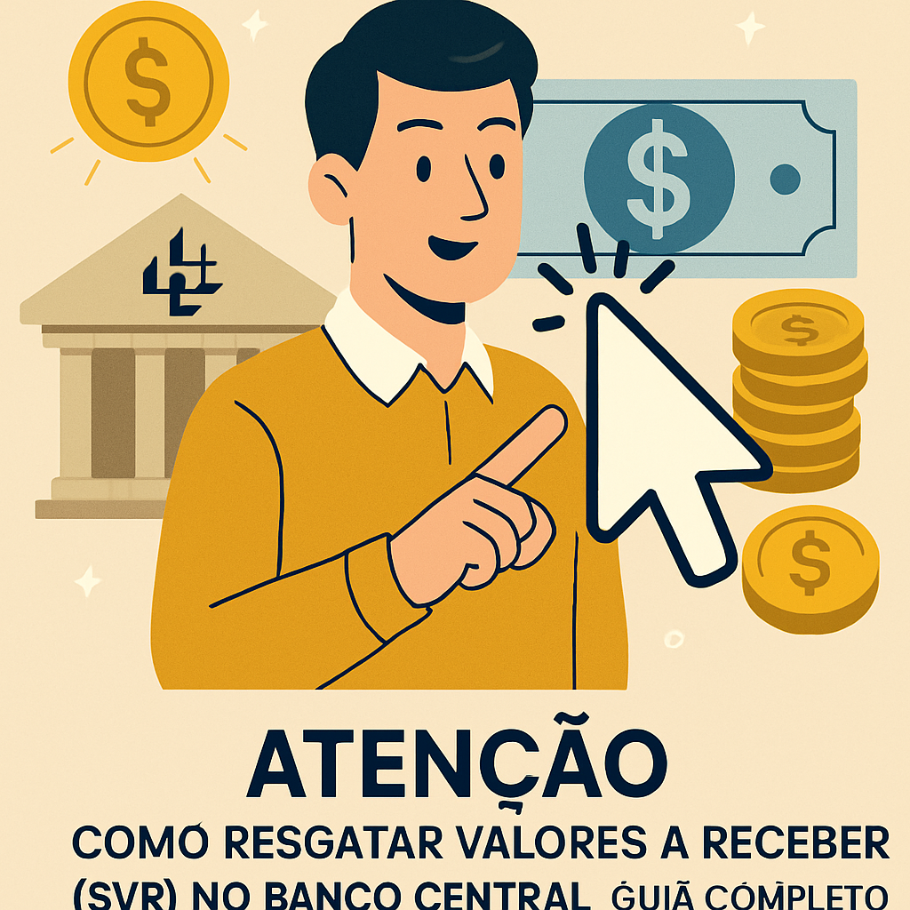 Guia para resgatar valores a receber no Banco Central