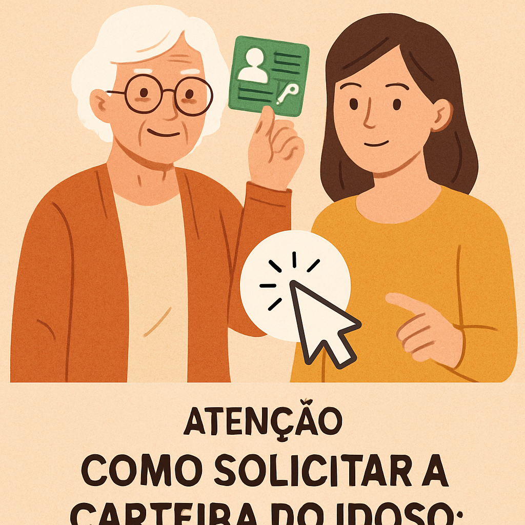 Pessoa idosa solicitando a Carteira do Idoso