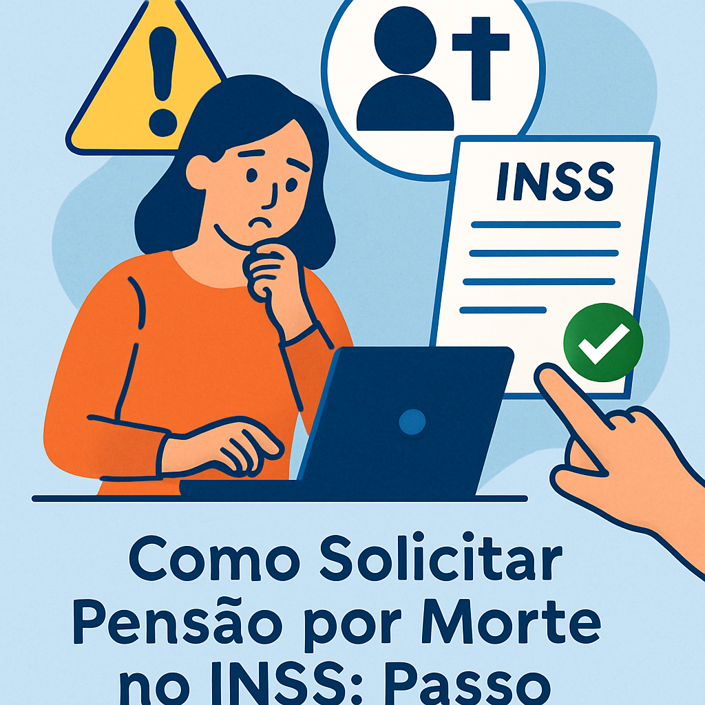 Pessoa solicitando pensão por morte no INSS