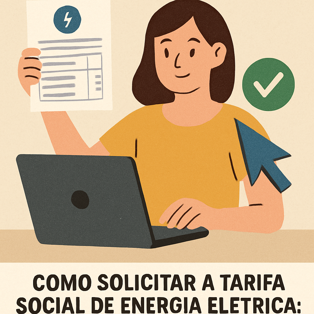 Pessoa solicitando a Tarifa Social de Energia Elétrica